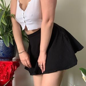 American Apparel denim black skirt!